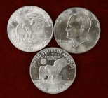 1971, 1972 y 1974. Estados Unidos. S (San Francisco). 1 dólar. AG. Lote de 3 monedas. A examinar. S/C/Proof.