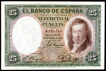 1931. 25 pesetas. (Ed. C9). 25 de abril, Vicente López. Leve doblez. EBC-.