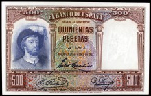 1931. 500 pesetas. (Ed. C12). 25 de abril, Elcano. S/C-.