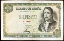 1949. 1000 pesetas. (Ed. D59). 4 de noviembre, Santillán. Escaso. MBC-.