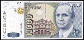 1992. 10000 pesetas. (Ed. E11b falta serie) (Ed. 485b). 12 de octubre, Juan Carlos I. Serie 9B. Escaso. S/C.