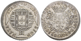 BRASILE. Joao VI (1818-1822). Rio de Janeiro. 960 Reis 1820. Ag (26,85 g). Ribattuta su 8 reales. KM#326.1. SPL
