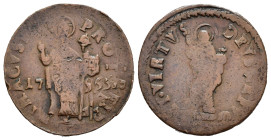 CROAZIA, DALMAZIA. Ragusa (Dubrovnik). Repubblica (1358-1805). 3 soldi 1795 o 1796 (slittamento di conio in prossimità della data). Cu (4,44 g). KM#22...