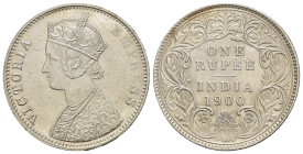 India britannica. Victoria. Rupia 1900. Ag. qFDC