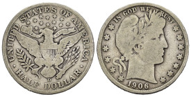 STATI UNITI. 1/2 dollaro 1906 D "Barber or Liberty Head". Ag. MB