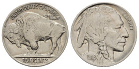 STATI UNITI. 5 cents 1916 "Indian Head or Buffalo". Ni. SPL