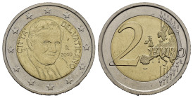 VATICANO. Monetazione in Euro. Benedetto XVI. 2 Euro 2010. qFDC