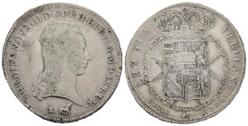 FIRENZE. Granducato di Toscana. Ferdinando III di Lorena. (1791-1824). Francescone 1799. Gig. 31. Ag. qBB
