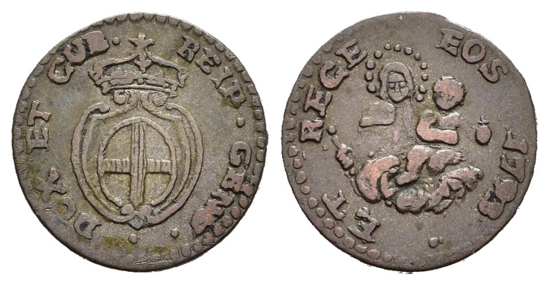 GENOVA. Dogi biennali III fase (1637-1797). 8 denari 1793. Mi (1,04 g). BB