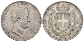 REGNO DI SARDEGNA. Carlo Alberto (1831-1849). 5 lire 1840 Genova. Gig. 71. BB