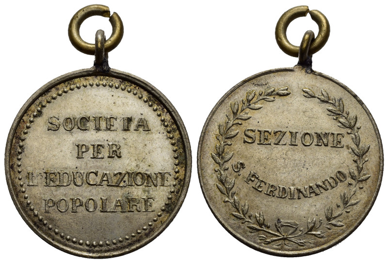MEDAGLIE ITALIANE – REGNO D’ITALIA – SOCIETA’ PER L’EDUCAZIONE POPOLARE SEZIONE ...