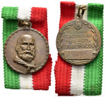 MEDAGLIE ITALIANE – REGNO D’ITALIA - VITTORIO EMANUELE III (1900-1945) – GARIBALDI – DIVISIONE CACCIATORI ALPI. Medaglia con appiccagnolo dedicata a G...