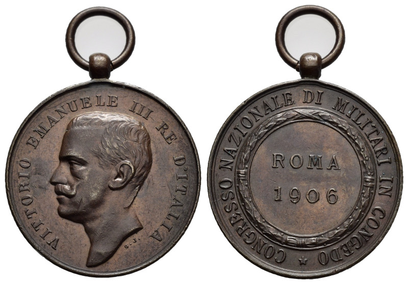 Medaglie Italiane. Regno d'Italia. Vittorio Emanuele III. Medaglia Congresso Naz...