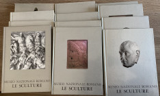 A.A.V.V. - Museo Nazionale Romano, Le Sculture. 9 volumi (I-IX), 12 tomi. Roma, 1979-1988. Ottimo stato