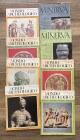Lotto di 8 riviste di Archeologia, anni '80. Buono stato