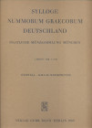 SYLLOGE NUMMORUM GRAECORUM. Staatliche munzsammlung Munchen. 1 Heft
 Hispania - Gallia Narbonensis. Berlin, 1968. pp. 23, tavv. 17. ril. editoriale, b...
