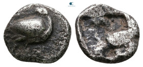 Macedon. Eion circa 500-437 BC. Obol AR