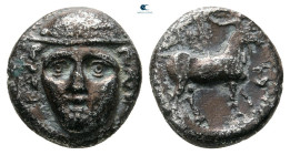 Thrace. Ainos circa 405-357 BC. Diobol AR