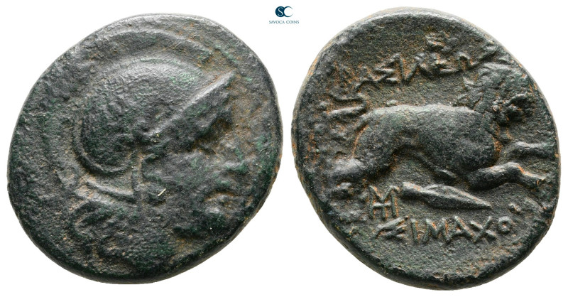 Kings of Thrace. Macedonian. Lysimachos 305-281 BC. 
Bronze Æ

20 mm, 5,63 g...