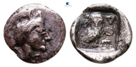 Attica. Athens circa 485-480 BC. Hemiobol AR