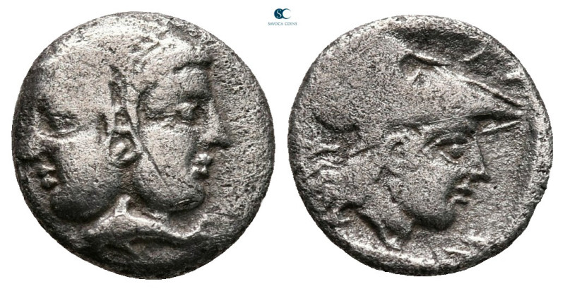 Mysia. Lampsakos circa 400-300 BC. 
Diobol AR

11 mm, 1,14 g



very fine