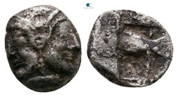Troas. Tenedos circa 480-450 BC. Obol AR