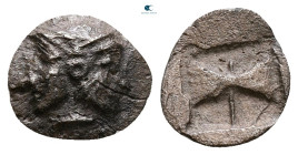 Troas. Tenedos circa 480-450 BC. Obol AR