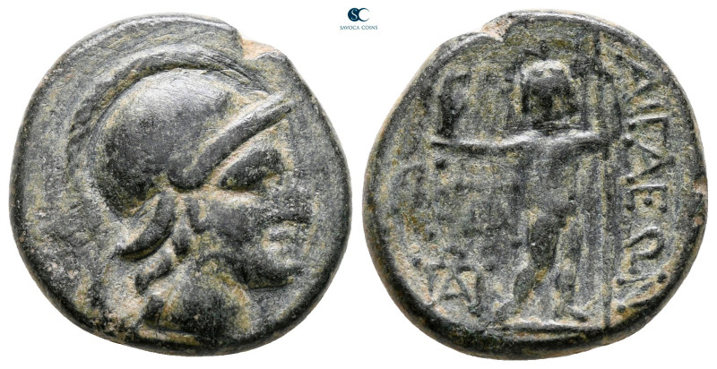 Aiolis. Aigai circa 100 BC. 
Bronze Æ

20 mm, 5,29 g



nearly very fine