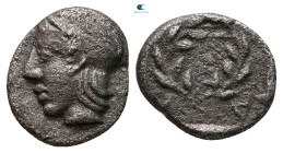 Aiolis. Elaia circa 450-400 BC. Diobol AR