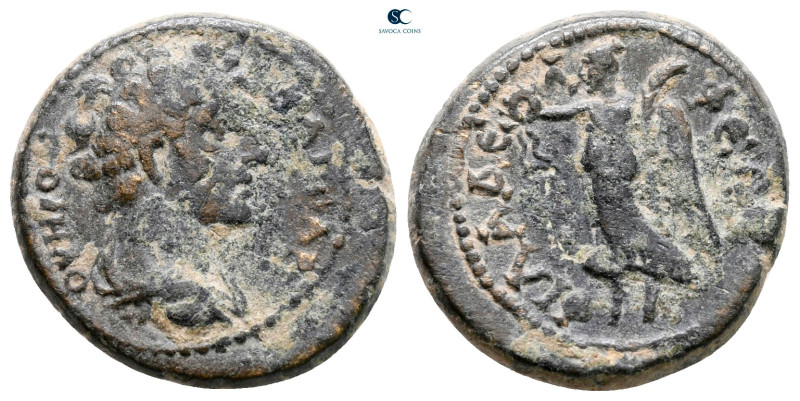 Lydia. Philadelphia. Marcus Aurelius AD 161-180. 
Bronze Æ

18 mm, 4,00 g

...