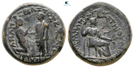 Lydia. Sardeis. Tiberius and Livia AD 14-37. Bronze Æ