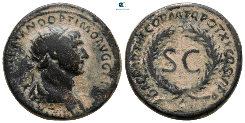 Trajan AD 98-117. Rome
As Æ

23 mm, 8,03 g



very fine