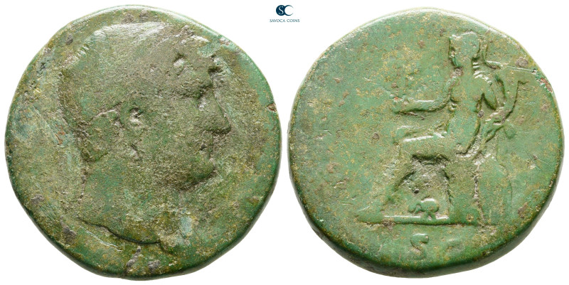 Hadrian AD 117-138. Rome
Sestertius Æ

30 mm, 21,44 g



nearly very fine...