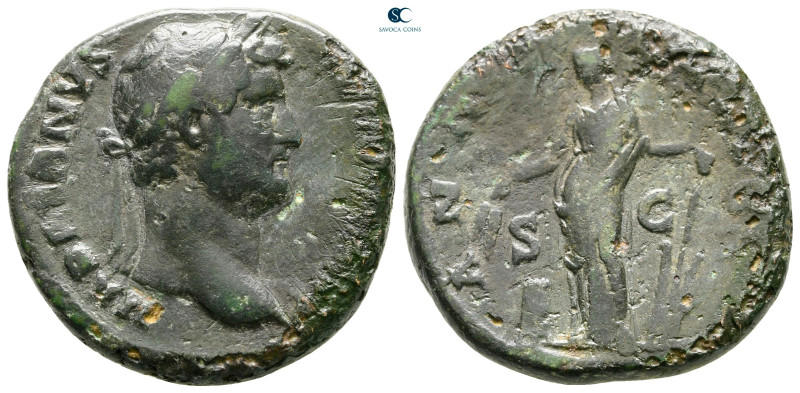 Hadrian AD 117-138. Rome
As Æ

26 mm, 10,71 g



nearly very fine