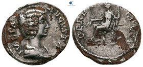 Julia Domna. Augusta AD 193-217. Rome. Fourreé Denarius Æ