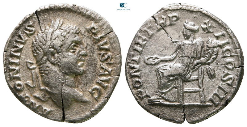 Caracalla AD 198-217. Rome
Denarius AR

19 mm, 1,78 g



nearly very fine...