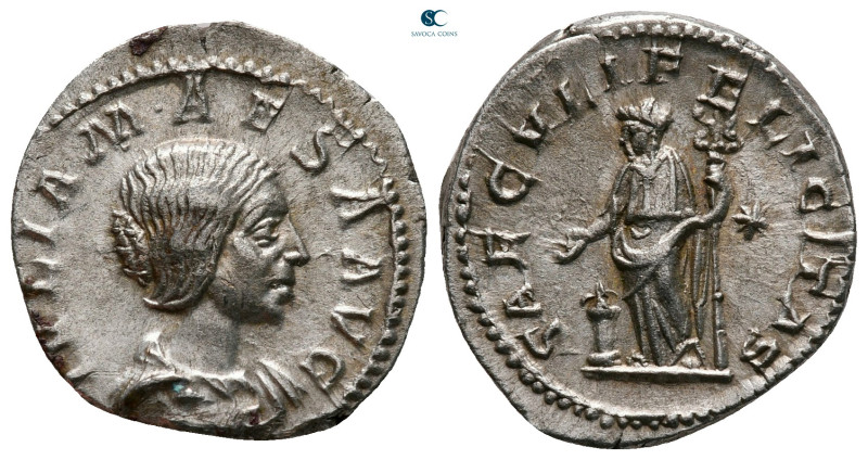 Julia Maesa. Augusta AD 218-224. Rome
Denarius AR

20 mm, 3,11 g



very ...