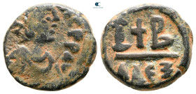 Justin I AD 518-527. Alexandria. 12 Nummi Æ