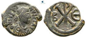 Justin I AD 518-527. Constantinople. Pentanummium Æ