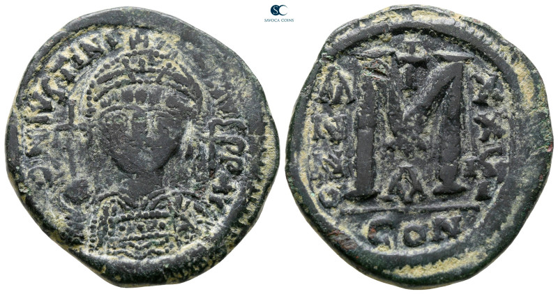 Justinian I AD 527-565. Constantinople
Follis Æ

33 mm, 17,24 g



nearly...