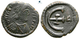 Justinian I AD 527-565. Theoupolis (Antioch). Pentanummium Æ