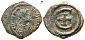 Justinian I AD 527-565. Theoupolis (Antioch). Pentanummium Æ