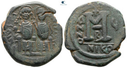 Justin II and Sophia AD 565-578. Nikomedia. Follis or 40 Nummi Æ