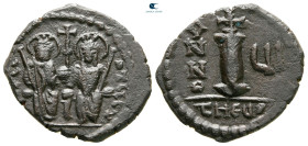 Justin II and Sophia AD 565-578. Theoupolis (Antioch). Decanummium Æ