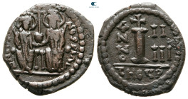 Justin II and Sophia AD 565-578. Theoupolis (Antioch). Decanummium Æ