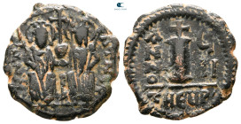 Justin II and Sophia AD 565-578. Theoupolis (Antioch). Decanummium Æ
