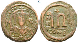 Tiberius II Constantine AD 578-582. Constantinople. Follis or 40 Nummi Æ