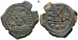 Maurice Tiberius AD 582-602. Constantinople. Follis or 40 Nummi Æ