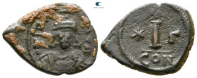 Maurice Tiberius AD 582-602. Constantinople. Decanummium Æ
