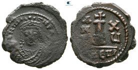 Maurice Tiberius AD 582-602. Theoupolis (Antioch). Decanummium Æ
